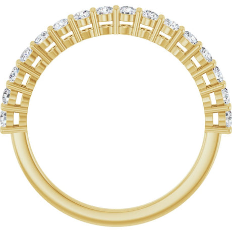 14K Yellow 1/2 CTW Lab-Grown Diamond Anniversary Band