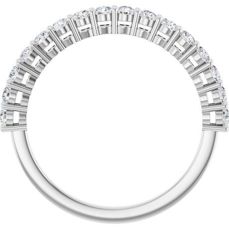 14K White 1/2 CTW Lab-Grown Diamond Anniversary Band