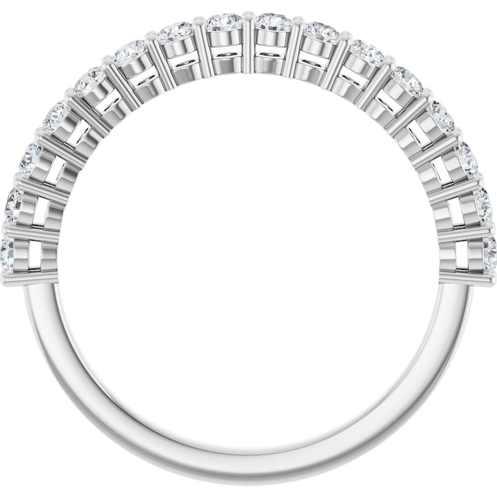 14K White 1/2CTW Natural Diamond Anniversary Band