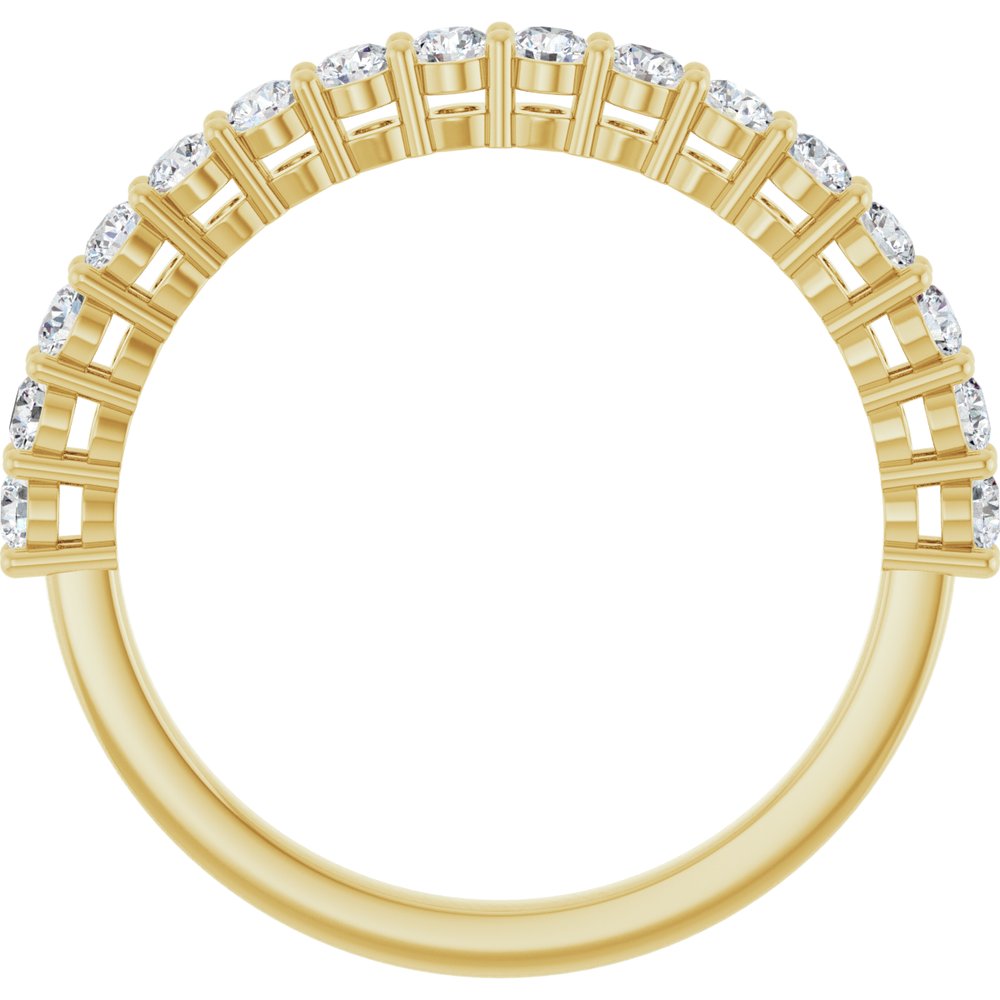 14K Yellow 1/2 CTW Lab-Grown Diamond Anniversary Band