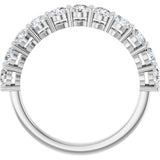 14K White Gold 1 CTW Lab-Grown Diamond Anniversary Band
