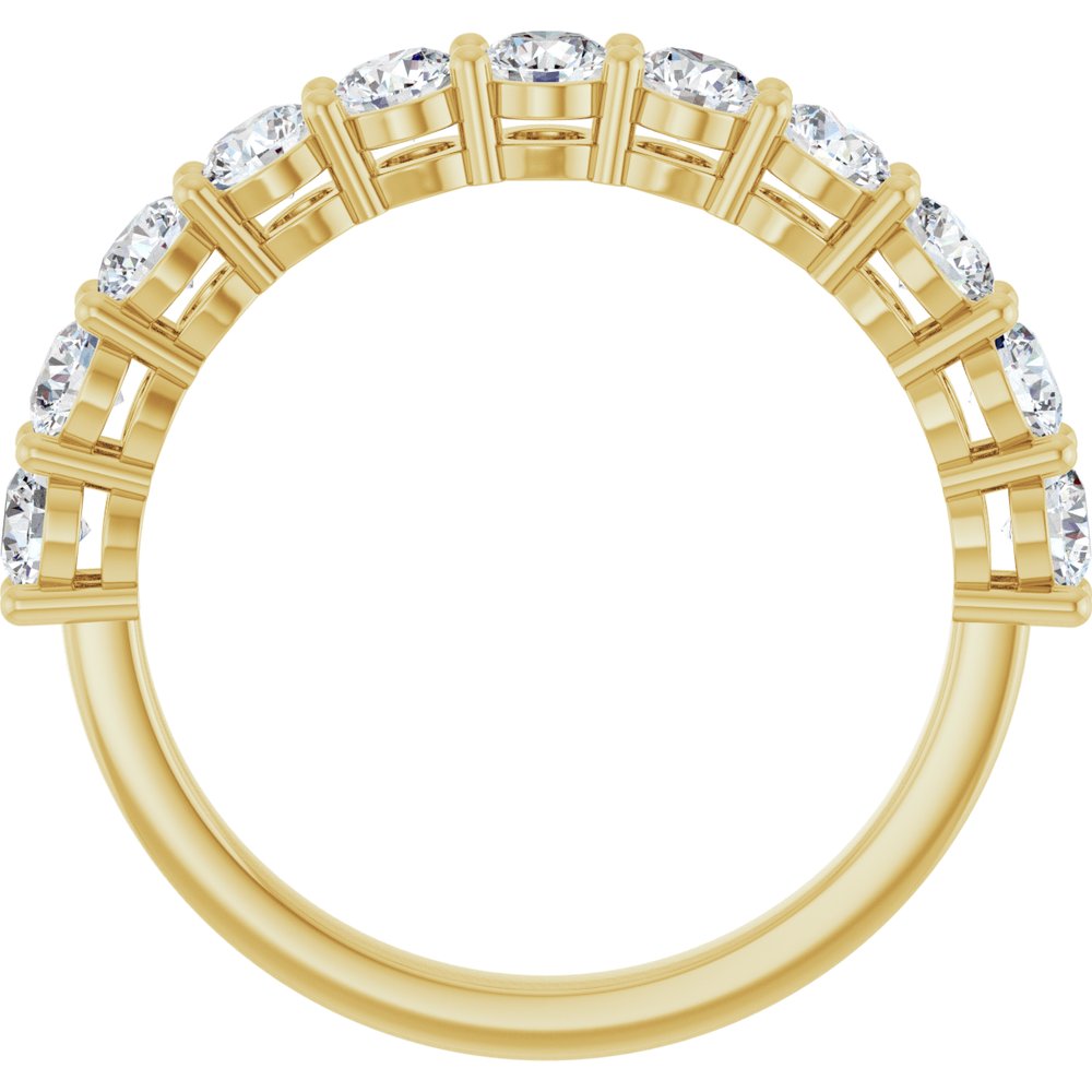 14K Yellow Gold 1 CTW Lab-Grown Diamond Anniversary Band