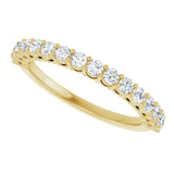 14K Yellow 1/2 CTW Lab-Grown Diamond Anniversary Band