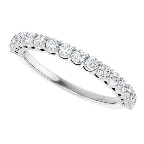 14K White 1/2CTW Natural Diamond Anniversary Band