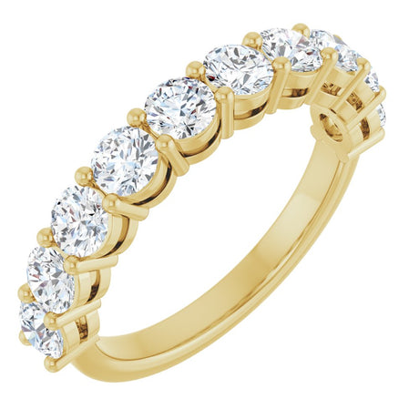 14K Yellow Gold 1 1/2 CTW Lab-Grown Diamond Anniversary Band