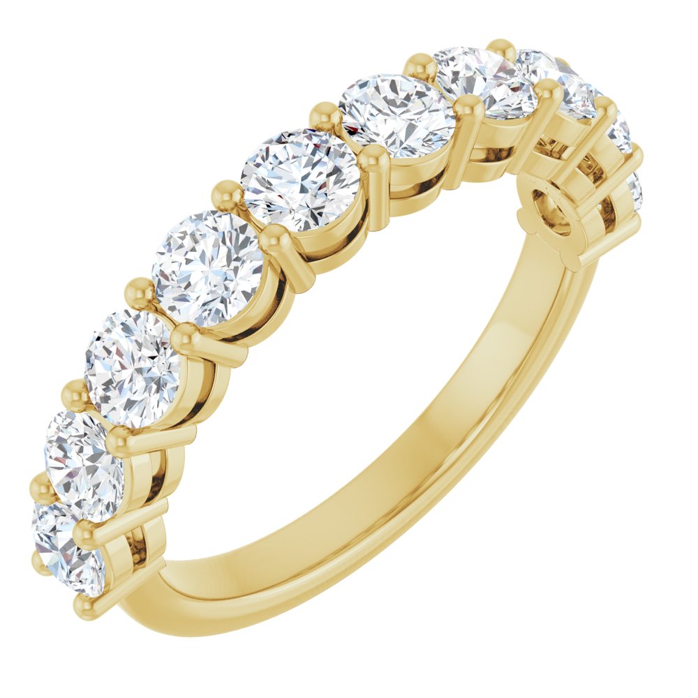 14K Yellow Gold 1 1/2 CTW Lab-Grown Diamond Anniversary Band