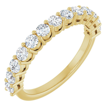 14K Yellow 3/8 CTW Lab-Grown Diamond Anniversary Band