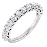 14K White Gold 3/8 CTW Lab-Grown Diamond Anniversary Band