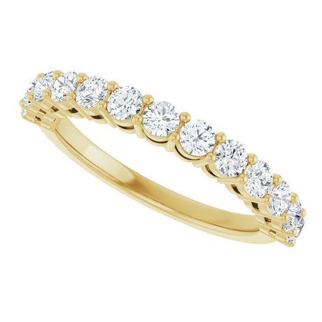 14K Yellow 3/8 CTW Lab-Grown Diamond Anniversary Band