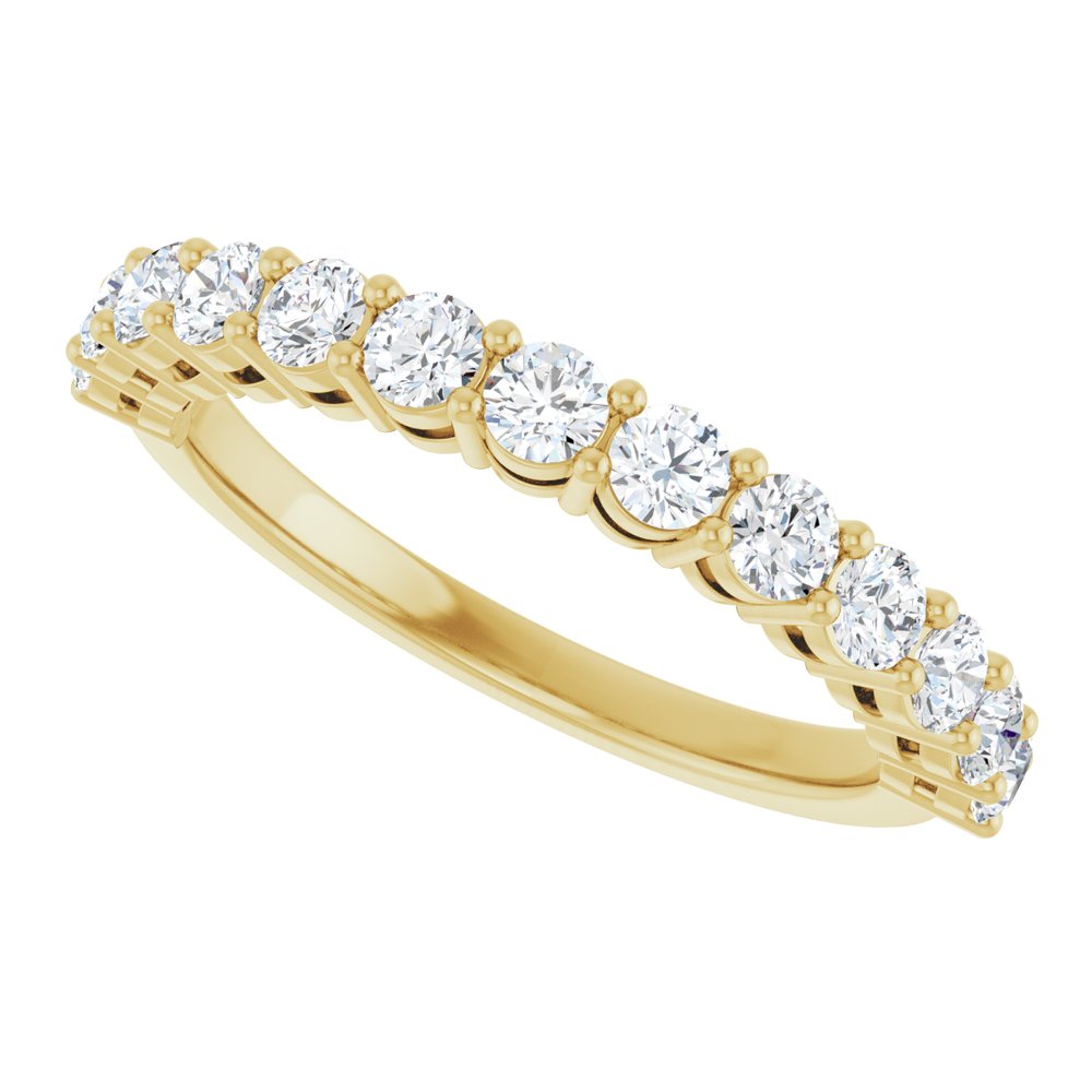 14K Yellow 3/4 CTW Natural Diamond Anniversary Band