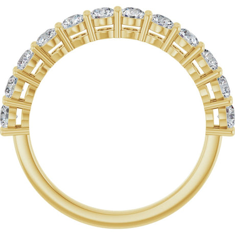 14K Yellow Gold 1 CTW Lab-Grown Diamond Anniversary Band