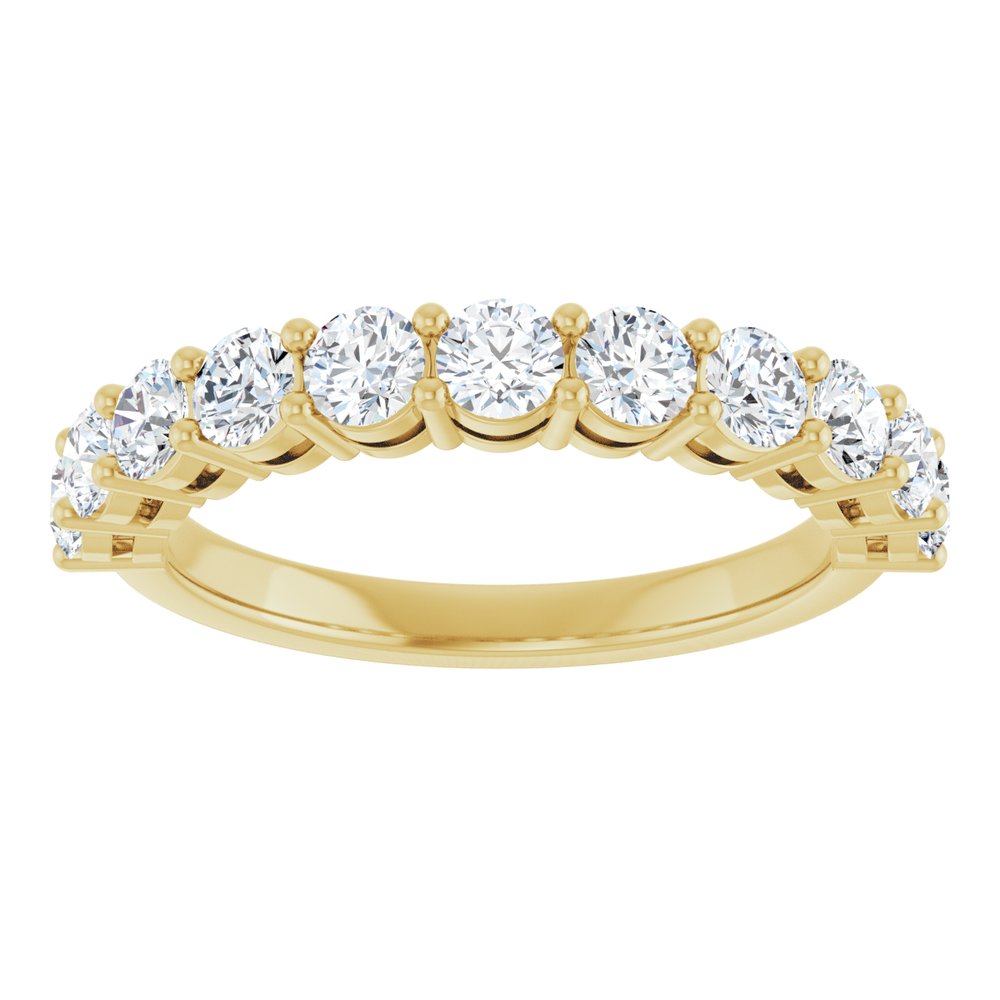 14K Yellow Gold 1 CTW Lab-Grown Diamond Anniversary Band