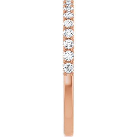 14K Rose Gold 1/3 CTW Lab-Grown Diamond Anniversary Band