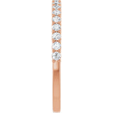 14K Rose Gold 1/3 CTW Lab-Grown Diamond Anniversary Band