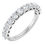 14K White Gold 1 CTW Lab-Grown Diamond Anniversary Band