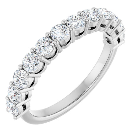 14K White Gold 1 CTW Lab-Grown Diamond Anniversary Band
