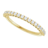 14K Yellow 1/4 CTW Natural Diamond Anniversary Band