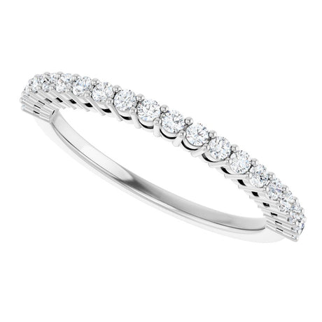 14K White Gold 1/3 CTW Natual Diamond Anniversary Band