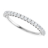 14K White 1/3 CTW Natual Diamond Anniversary Band