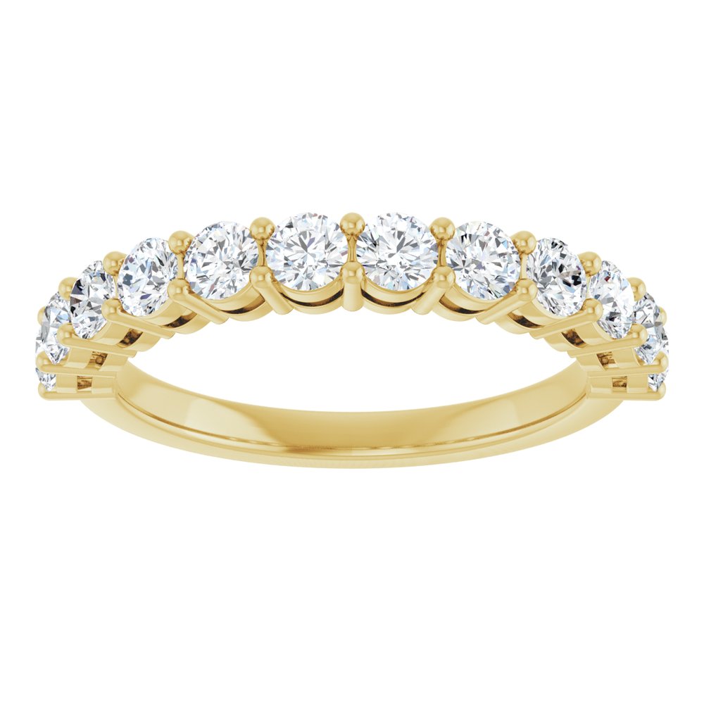 14K Yellow Gold 1 CTW Lab-Grown Diamond Anniversary Band