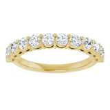 14K Yellow Gold 1 CTW Lab-Grown Diamond Anniversary Band