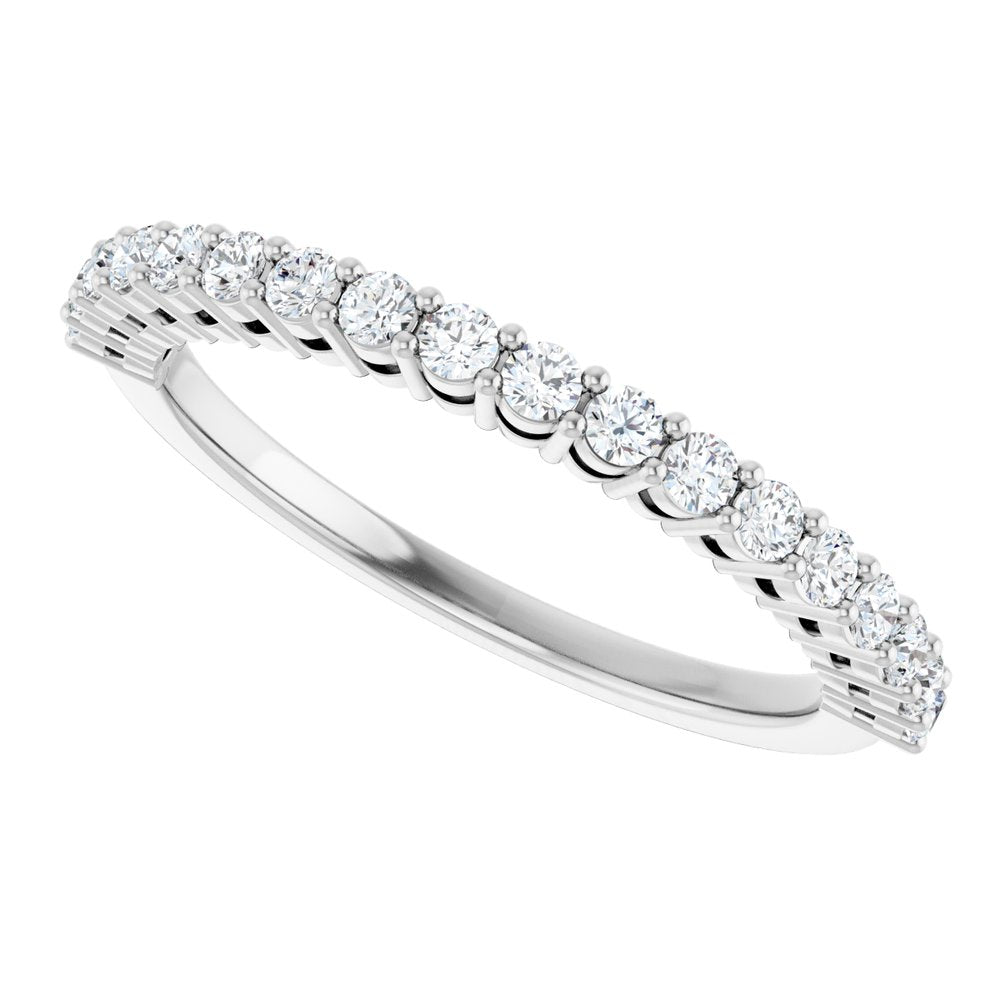 14K White 1/3 CTW Natural Diamond Anniversary Band
