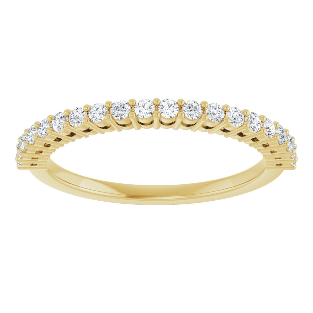 14K Yellow 1/4 CTW Natural Diamond Anniversary Band