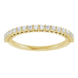 14K Yellow 1/4 CTW Natural Diamond Anniversary Band