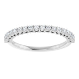 14K White 1/3 CTW Natual Diamond Anniversary Band