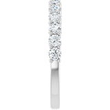 14K White 3/4 CTW Natural Diamond Anniversary Band