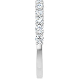 14K White 3/8 CTW Lab-Grown Diamond Anniversary Band
