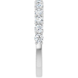 14K White Gold 3/8 CTW Lab-Grown Diamond Anniversary Band