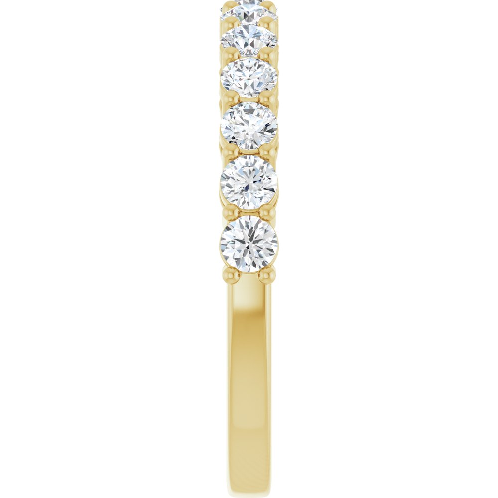 14K Yellow 3/4 CTW Natural Diamond Anniversary Band