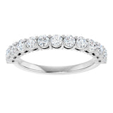 14K White 3/4 CTW Natural Diamond Anniversary Band