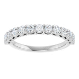 14K White Gold 3/4 CTW Natural Diamond Anniversary Band