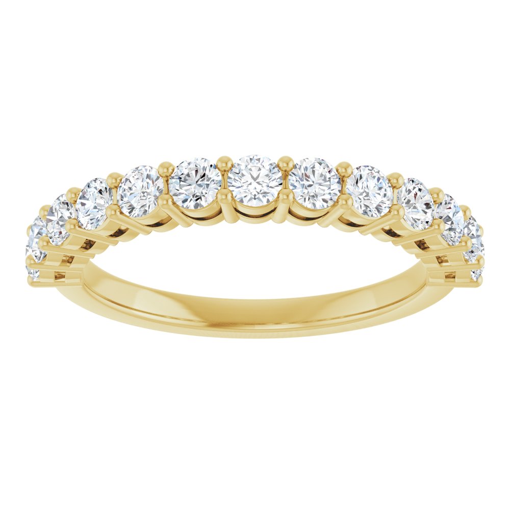 14K Yellow 3/4 CTW Natural Diamond Anniversary Band