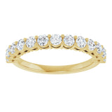 14K Yellow 3/4 CTW Natural Diamond Anniversary Band