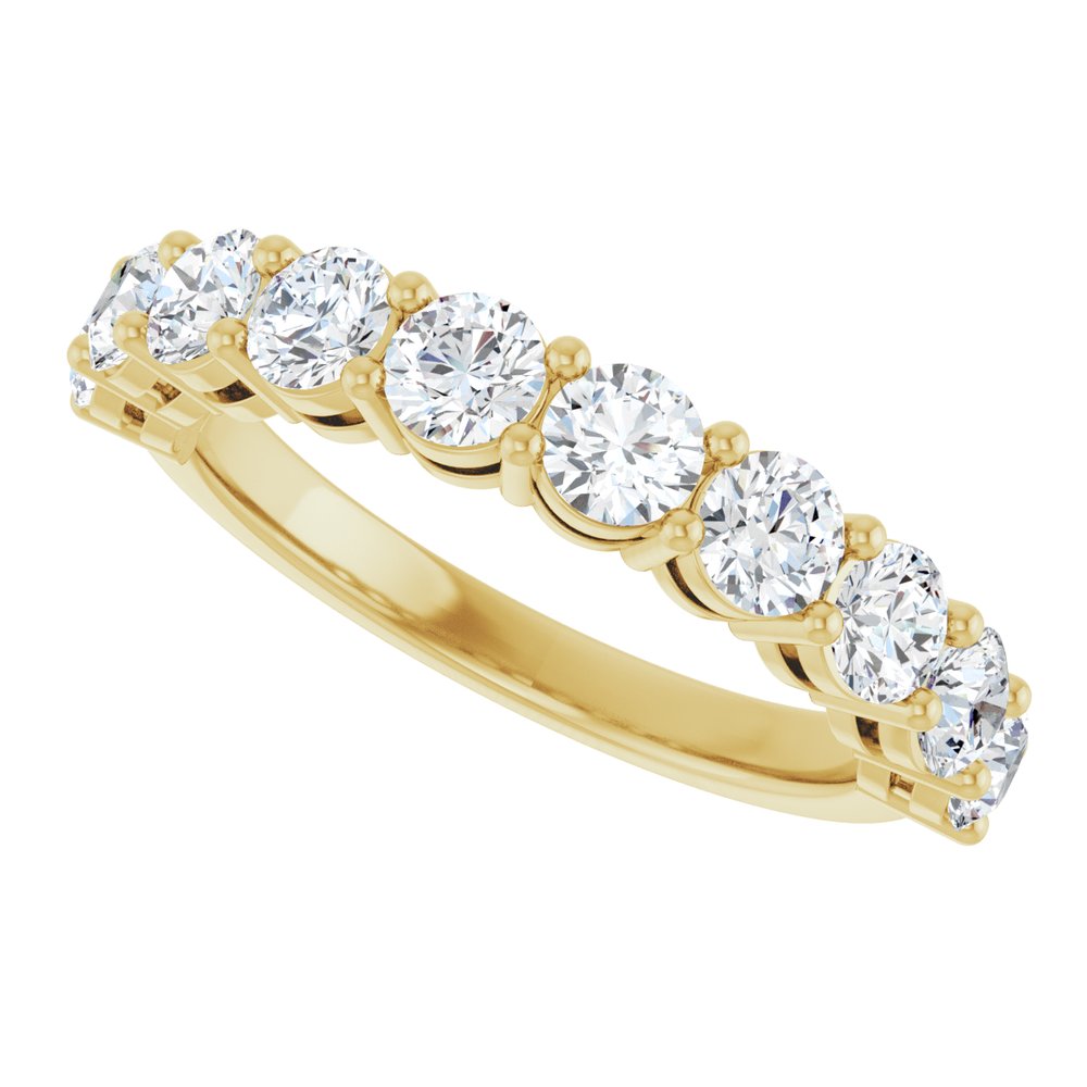 14K Yellow Gold 1 1/2 CTW Lab-Grown Diamond Anniversary Band