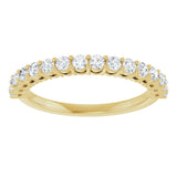 14K Yellow 1/2 CTW Lab-Grown Diamond Anniversary Band