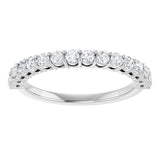 14K White 1/2CTW Natural Diamond Anniversary Band