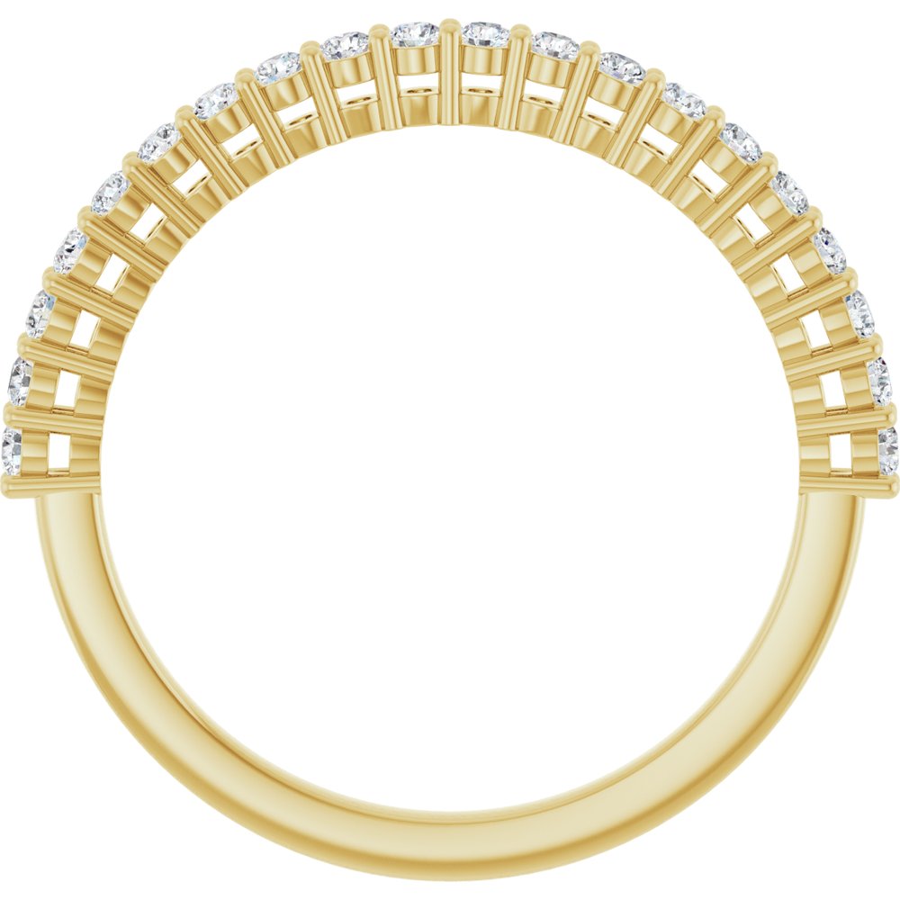 14K Yellow 1/4 CTW Natural Diamond Anniversary Band