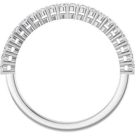 14K White Gold 1/3 CTW Lab-Grown Diamond Anniversary Band