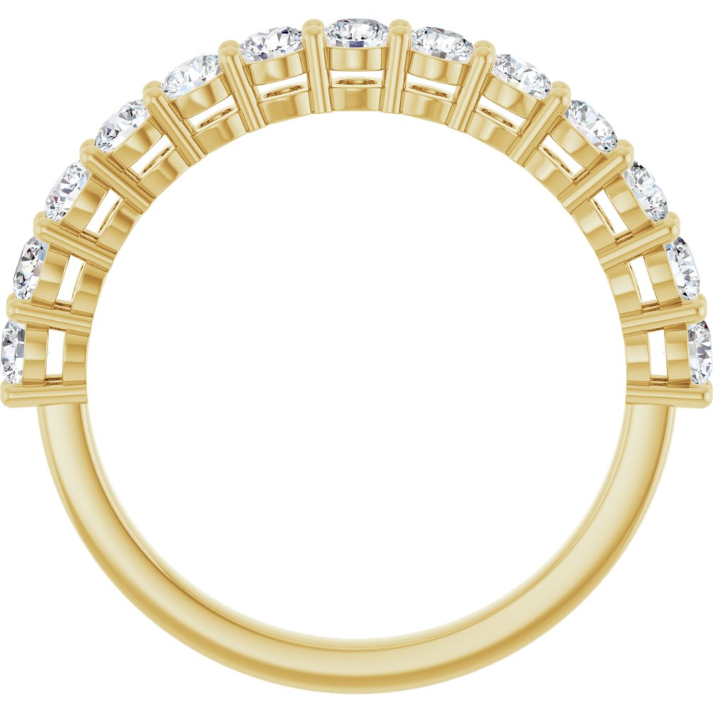 14K Yellow 3/4 CTW Natural Diamond Anniversary Band