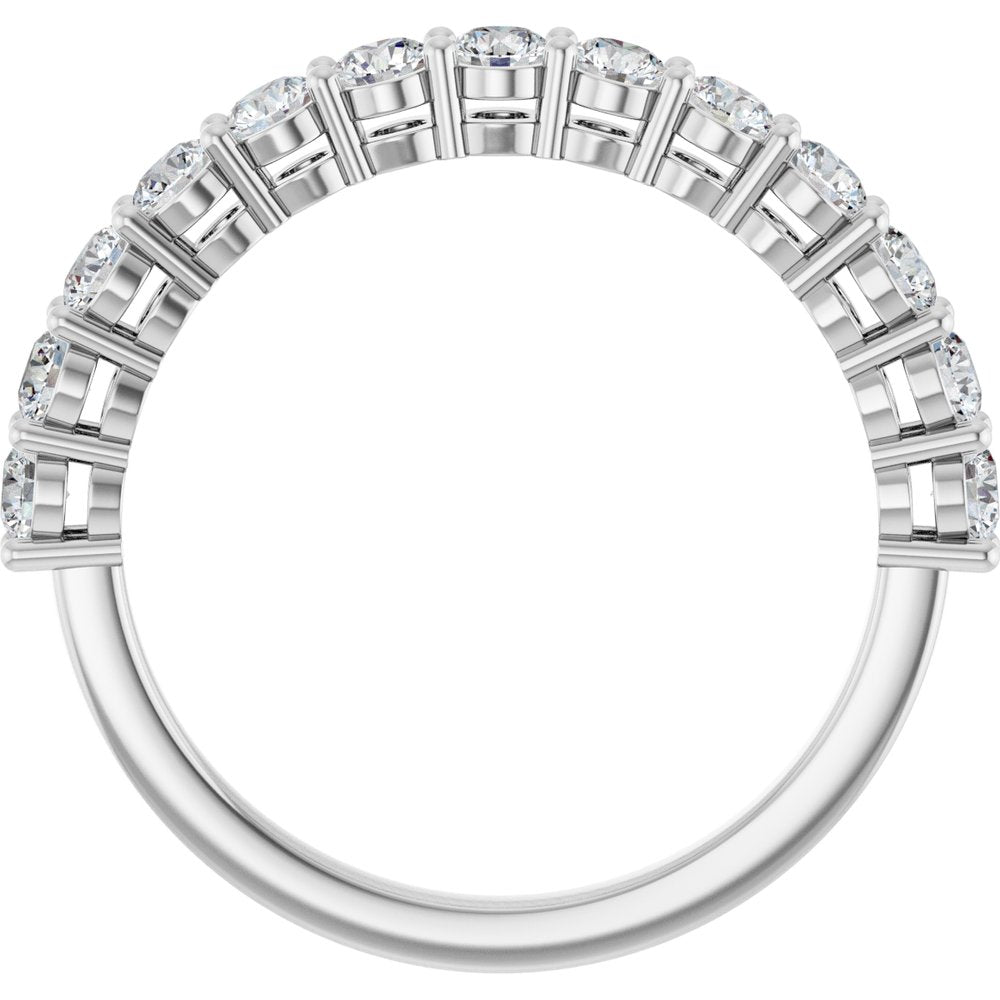 14K White 3/4 CTW Natural Diamond Anniversary Band