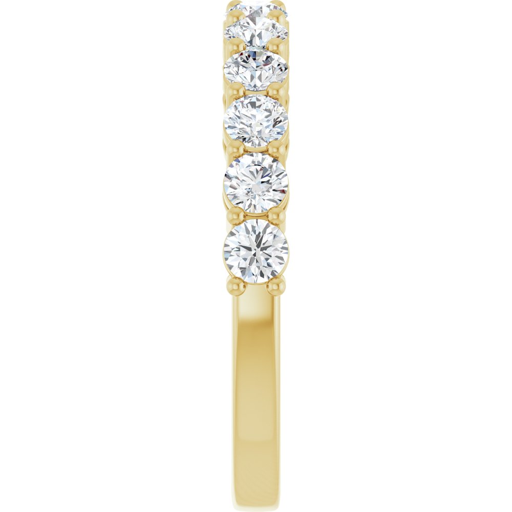14K Yellow Gold 1 CTW Lab-Grown Diamond Anniversary Band