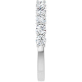 14K White Gold 1 CTW Lab-Grown Diamond Anniversary Band