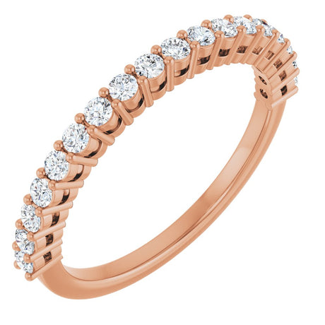 14K Rose Gold 1/3 CTW Lab-Grown Diamond Anniversary Band