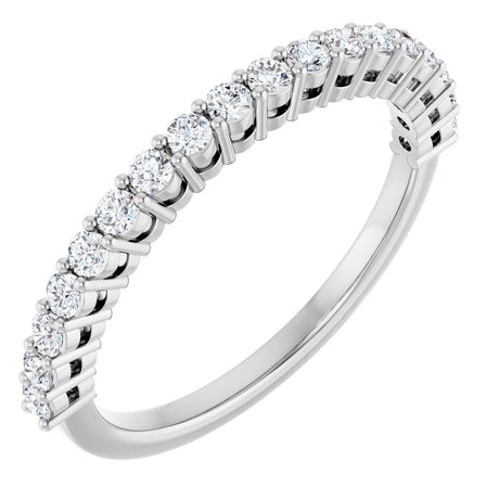 14K White Gold 1/3 CTW Natural Diamond Anniversary Band