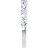 14K White Gold 1 CTW Natural Diamond Anniversary Band