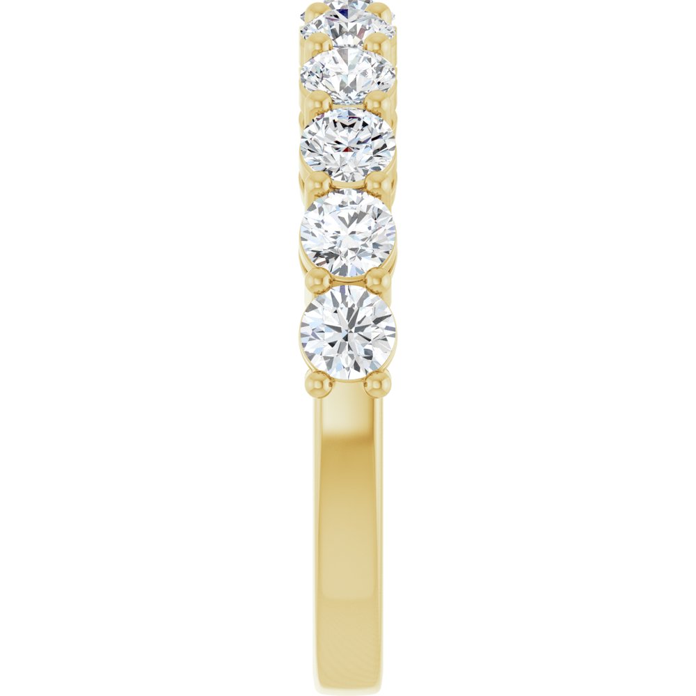 14K Yellow Gold 1 CTW Lab-Grown Diamond Anniversary Band
